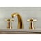 Kingston Brass KS4987ZX Millennium 8" Widespread Bathroom Faucet, Brushed Brass KS4987ZX - alternate 4